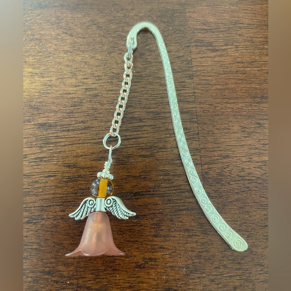 Handmade Brown Angel Fairy Bookmark with Silver Tone Hook - ideal Gift - Picture 1 of 7